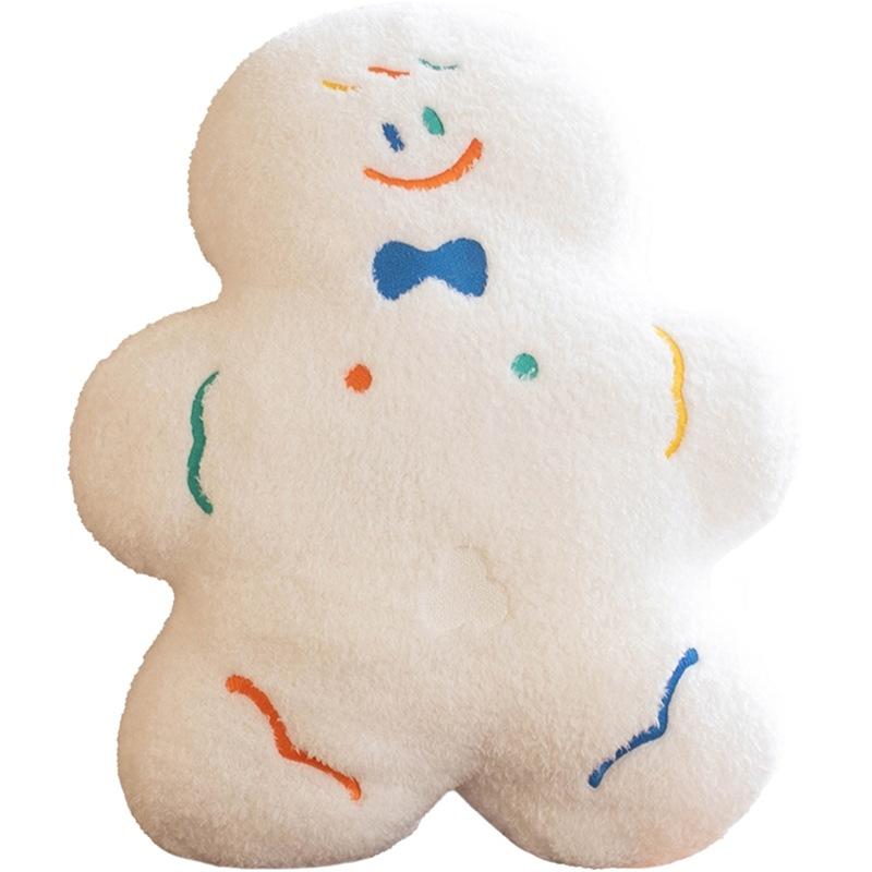 Entzückendes Lebkuchenmann Kissen Plüschtier, Weiche Niedliche Keks Stoffpuppe für Mädchen, Geschenk