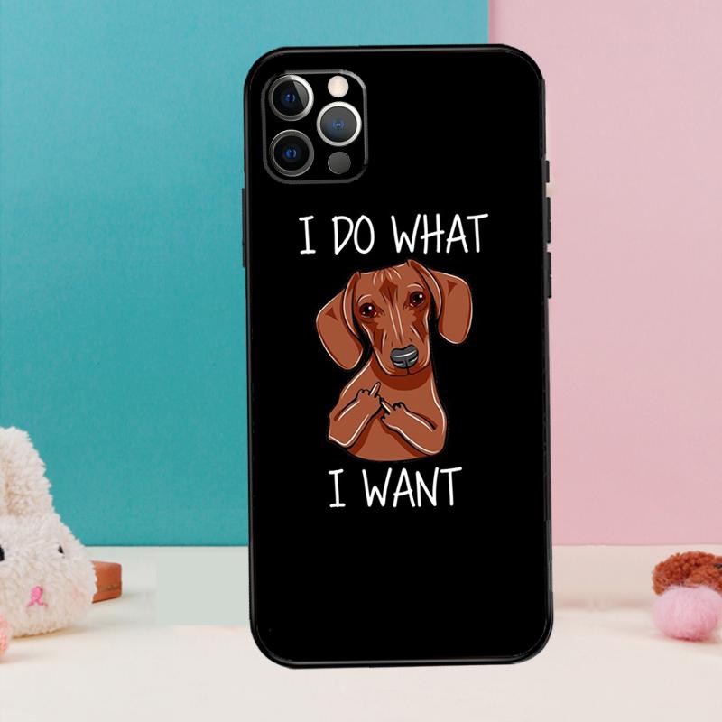 Dachshund Teckel Dackel Dog Phone Case For iPhone 17 Air 16 14 13 12 11 15 Pro Max 12 13 Mini 15 16 Plus 16e Cover Coque
