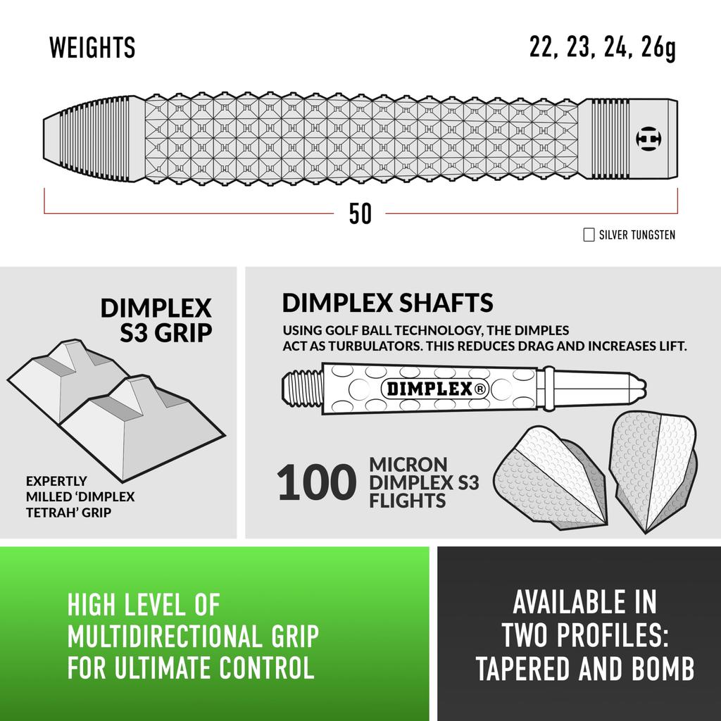 Harrows Dimplex S3 Tapered 2BA 20g