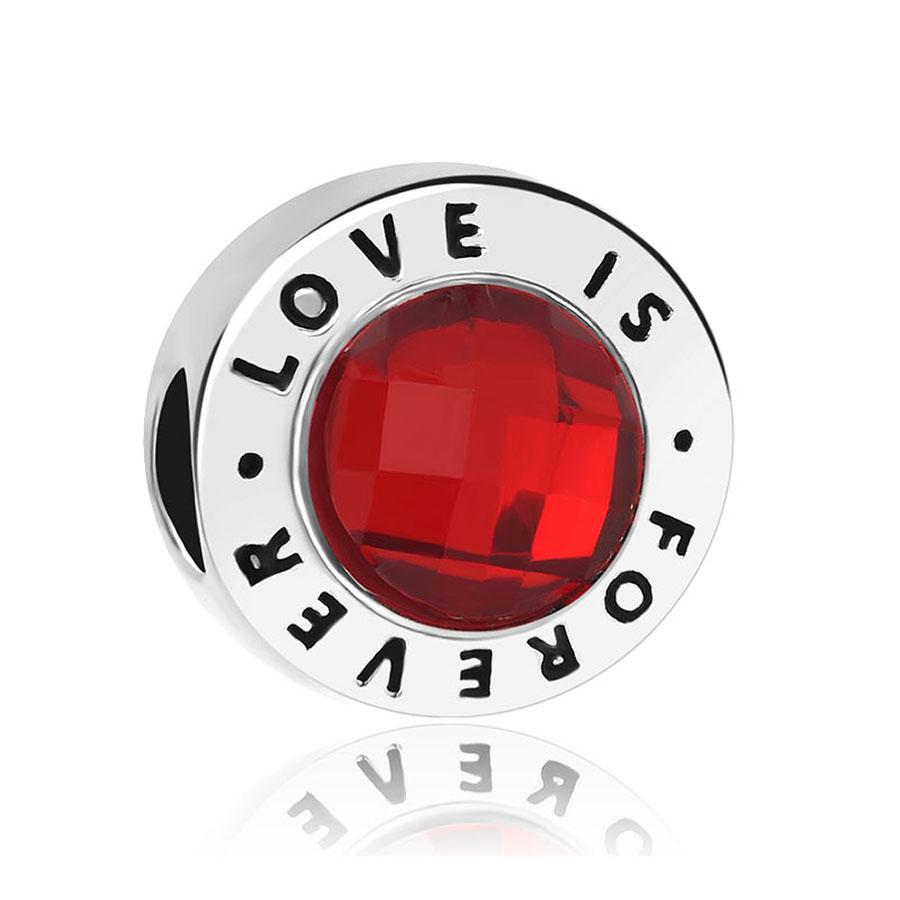 925 Silver Blue Pink Zircon Pendant for DIY Bracelet Necklace Fashion Jewelry Gift Beautiful Trinkets