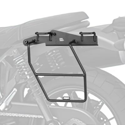 KEMIMOTO Support de sacoche latérale CL250 CL500 Support arrière latéral de moto Support de sacoche de selle cl400 cl500 Support arrière latéral cl250 Moto Côté gauche Haute résistance Noir