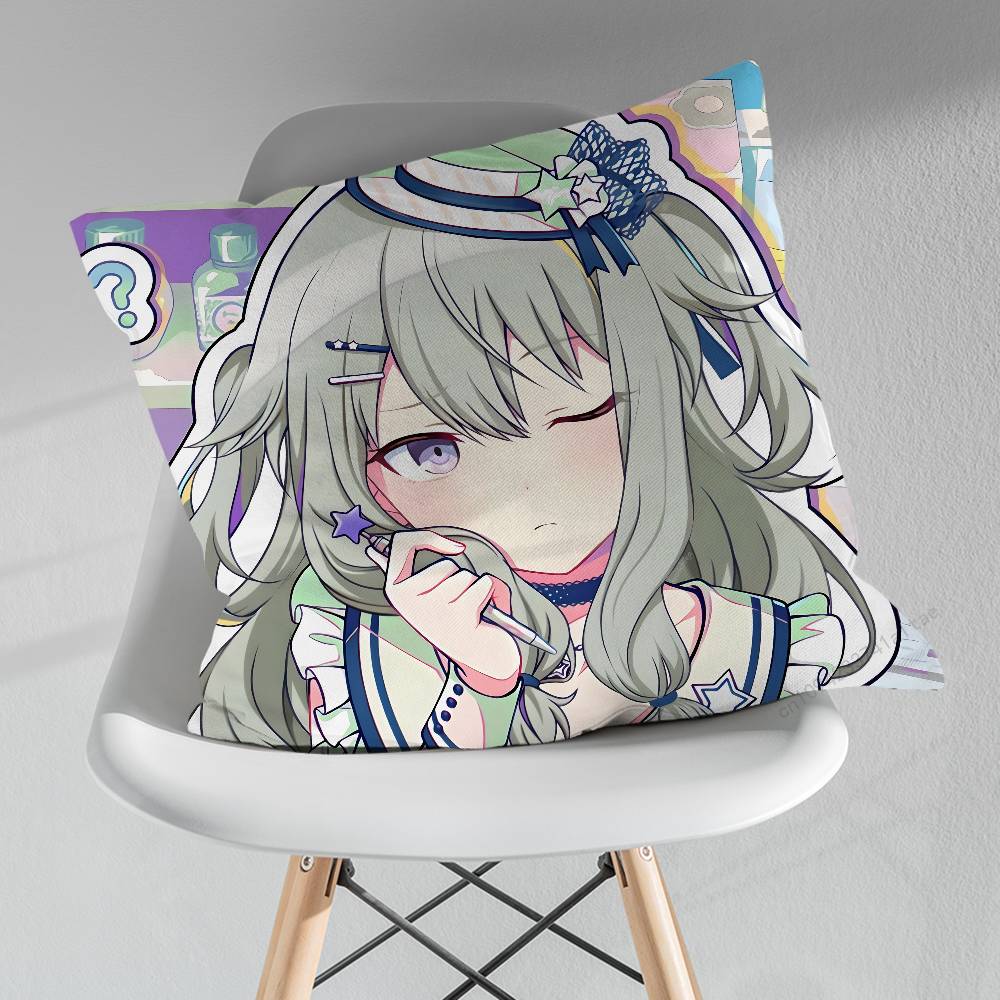 Anime Project Game SSEKAI Various Sizes Square Pillow Case For Car Home Bedchamber Decor Birthday Gift
