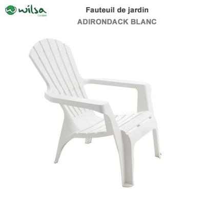 Wilsa Garden Polypropylene Resin Adirondack Chair - White - 1 Adirondack Chair