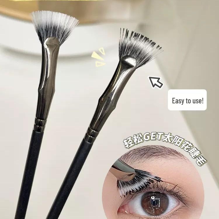 Custom Curved Ultra-Fine Comb Brush for Eyebrows and Sunflower Lashes