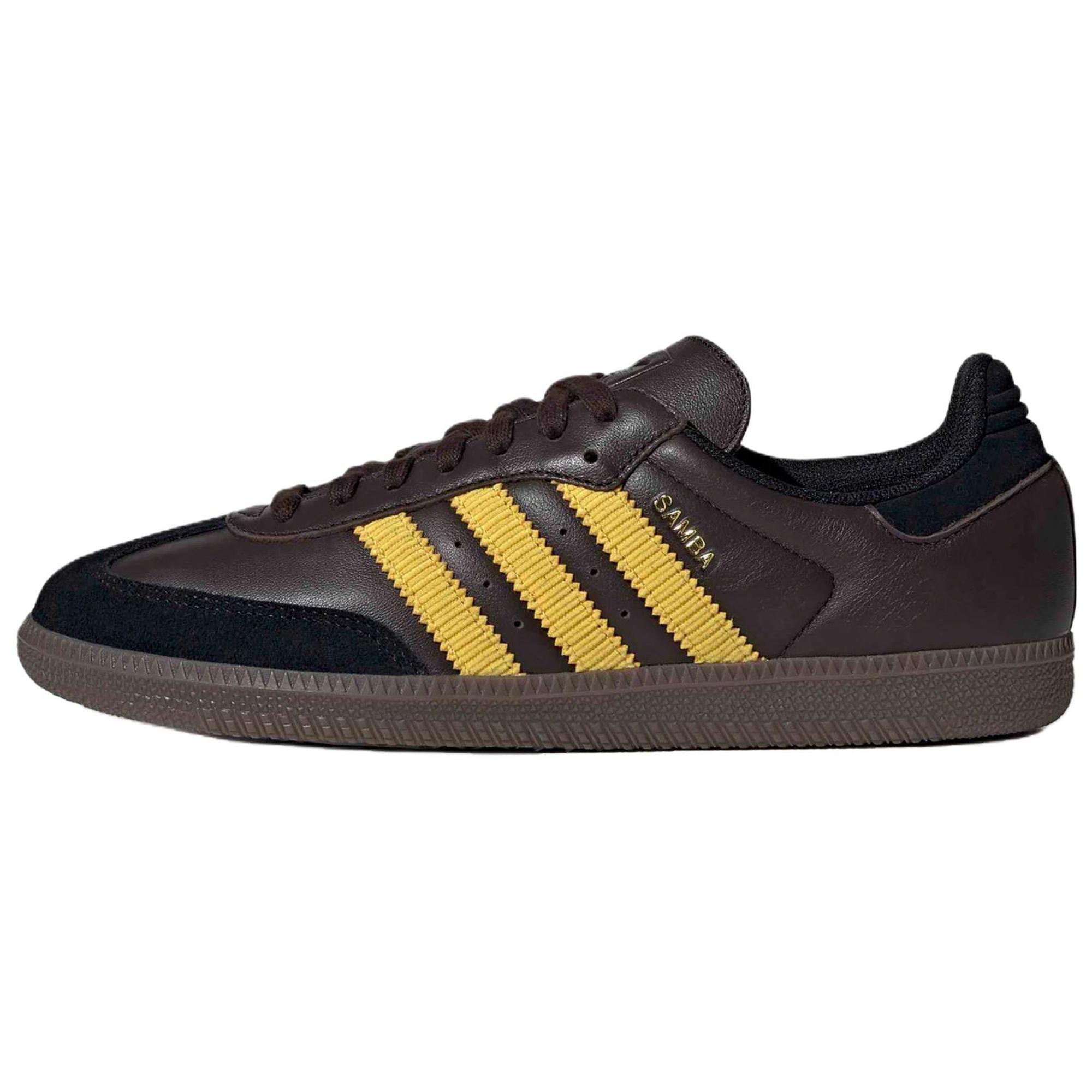Adidas Originals Unisex Samba OG Aurora Coffee Eqt Yellow Gum IH6813 37