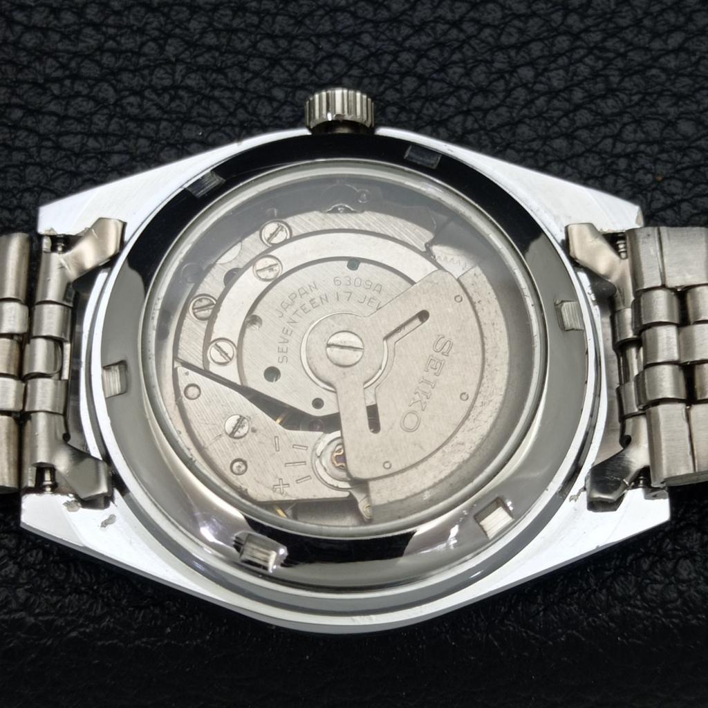 AUTOMATIC SEIKO 5 JAPAN MENS 6309A REFURBISHED RED COLOR DIAL WATCH a440264-9 Sk-a440264-1