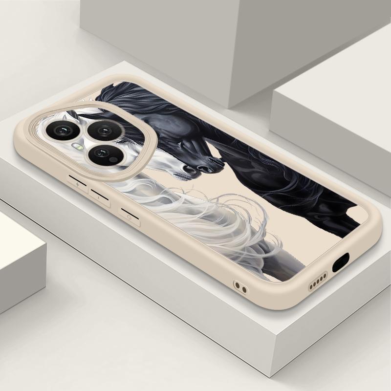 Creative Horse Pattern Phone Case For Honor 400 200 Pro Magic7 Lite X8c X9c Smart X6a X6b X6c Shockproof Soft TPU Silicone Cover