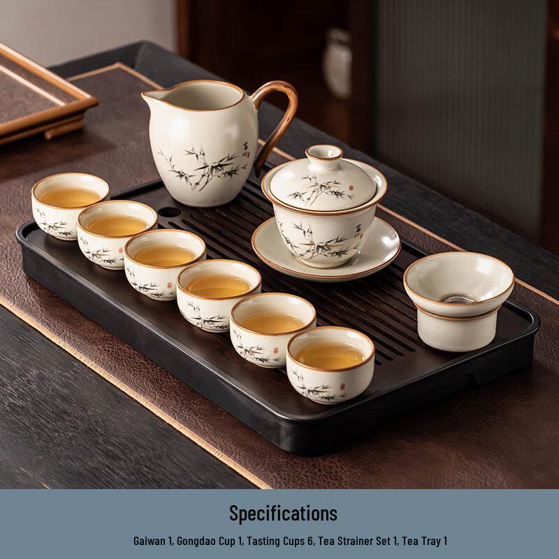 

Ru Kiln Style Melamine 10-Piece Tea Set