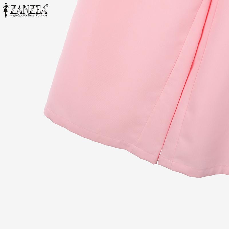 ZANZEA Women Sleeveless Straps Tops and Pants Summer Two Piece Suit Sets