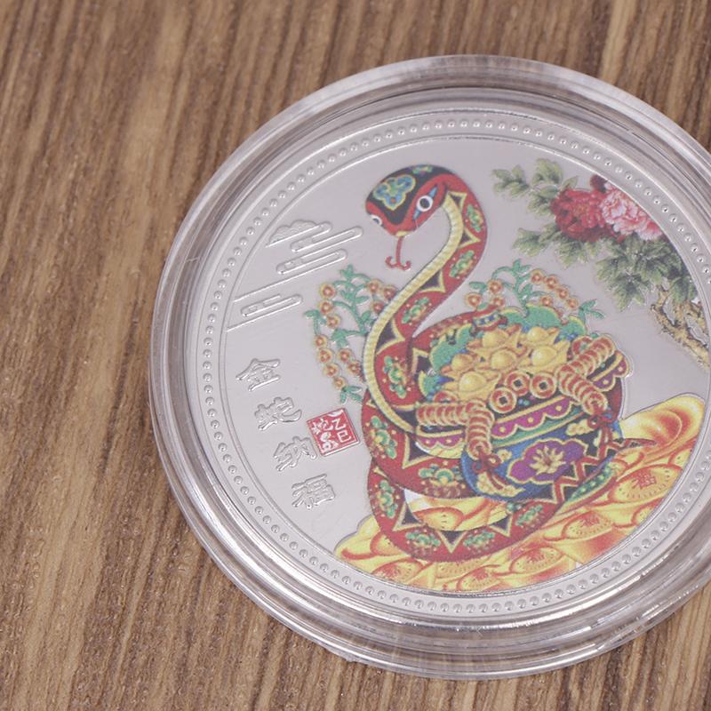 2025 Yılan Yılı Anma Paraları Çin Zodyağı Madalyaları 3D Paralar Koleksiyonluk Sanat Koleksiyonu Hediyesi Yeni Yıl Paraları