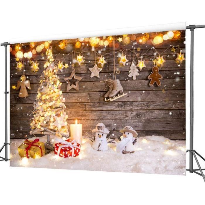 Fond Photo - Noël - 10x10FT - Vinyle Léger - Haute Définition - Décoration Enfants