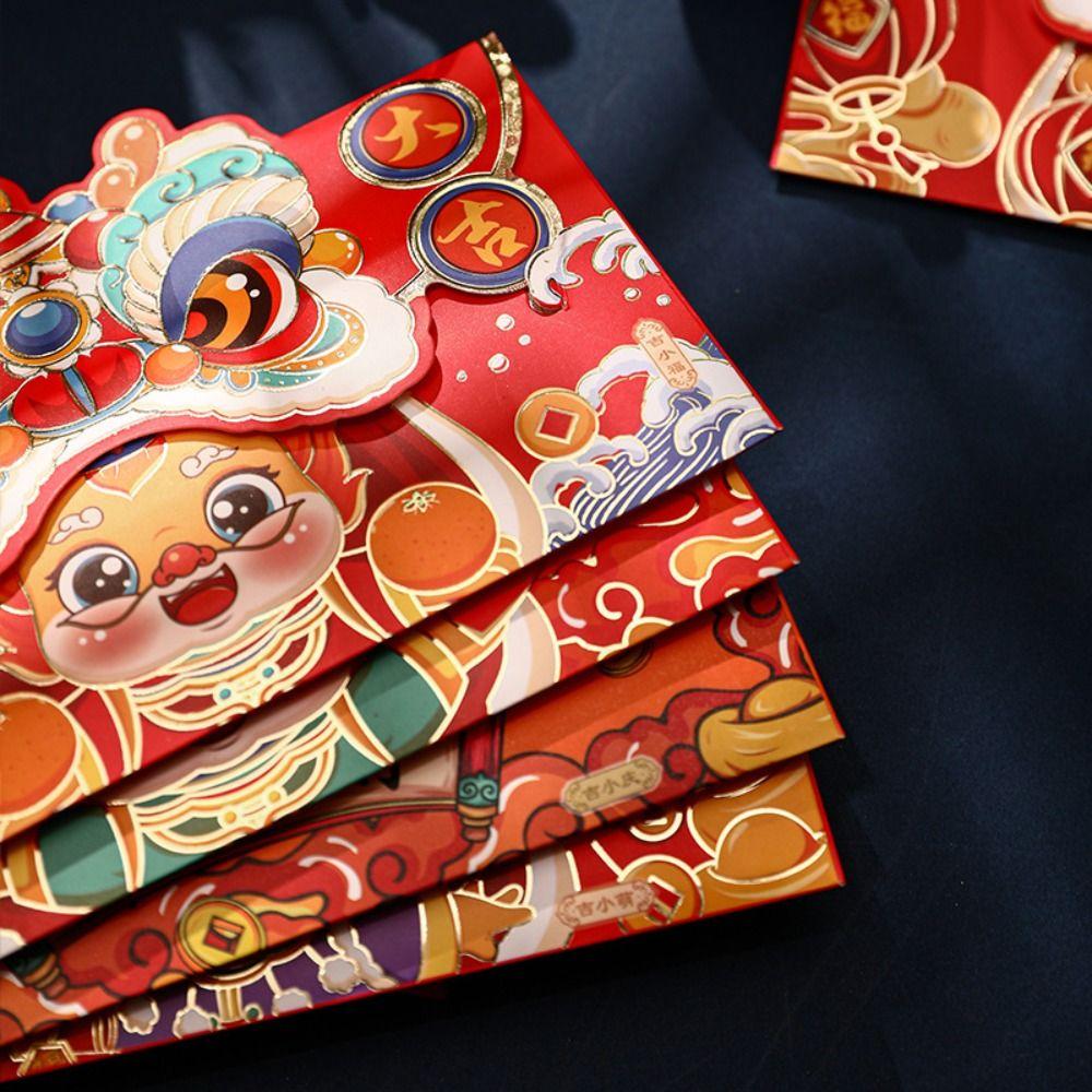 Luck Money Bag Money Pocket Dragon Pattern Money Bags Chinese Red Pocket Party Gifts
