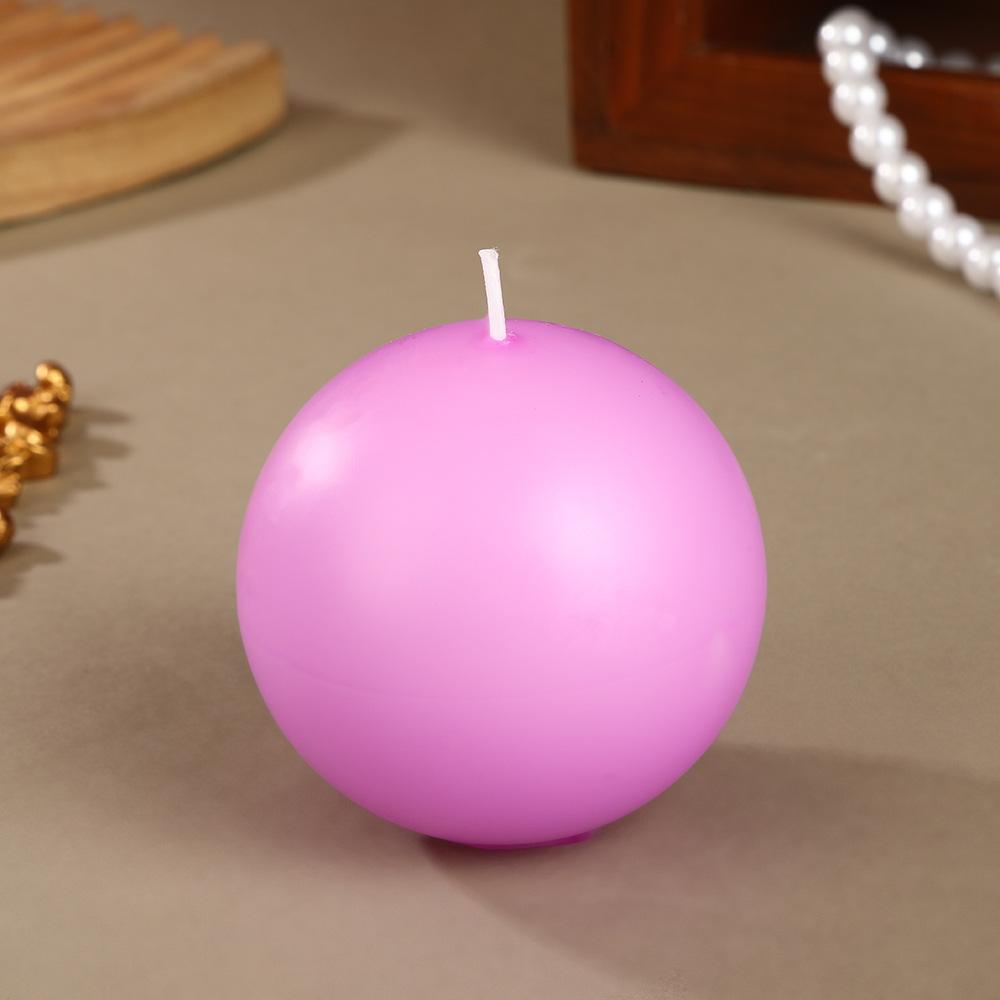 Creative Seven-color Spherical Candle Household Non-romantic Wedding Handmade Round Ball Small Candle Set Box