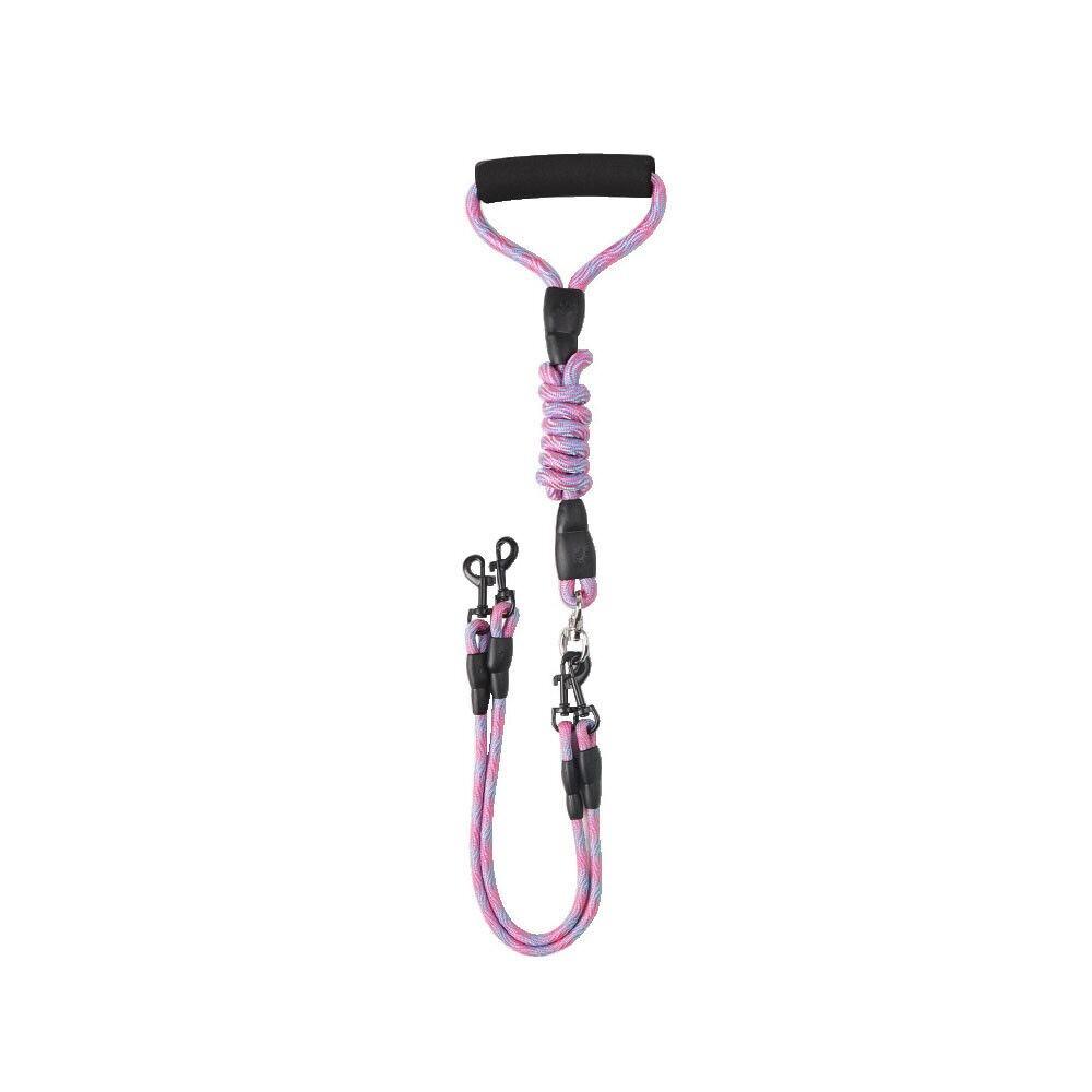 Walking Dog Puppy 2 Heads Leashes Dual Head Dog Leash Rope Portable Pet Walking Leash Lead  Dog