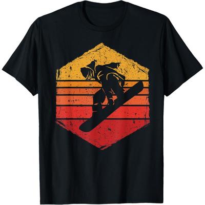 Retro Snowboard Apres Ski Snow Mountain Snowboarding T-Shirt