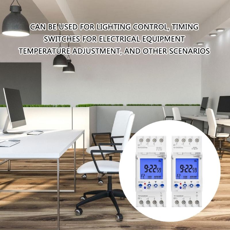 Precisions Timing Switches Double Independent channel Energy Saving Programmable Timers Switches for Home & Office