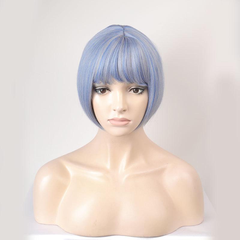 Exported To Europe, America, Wigs, Women'S Short Hair, Qi Bangs, Korean Wigs, Headgear, Girls