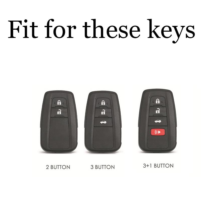 Fashion Tpu Car Remote Key Case Cover Shell Fob For Toyota Corolla Prius Camry Chr C-Hr Rav4 Altis Land Cruiser Prado Keyless