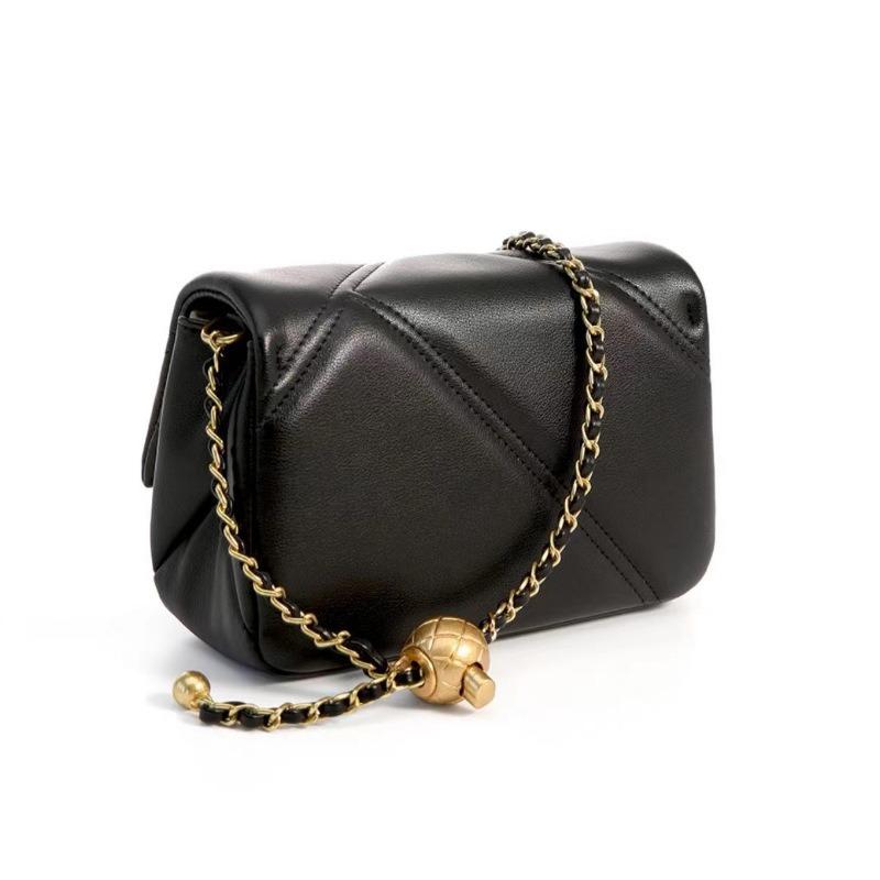 Trendy Versatile High-quality Niche Design Women's Bags, Leather Small Square Bags, Diamond Chain Bags