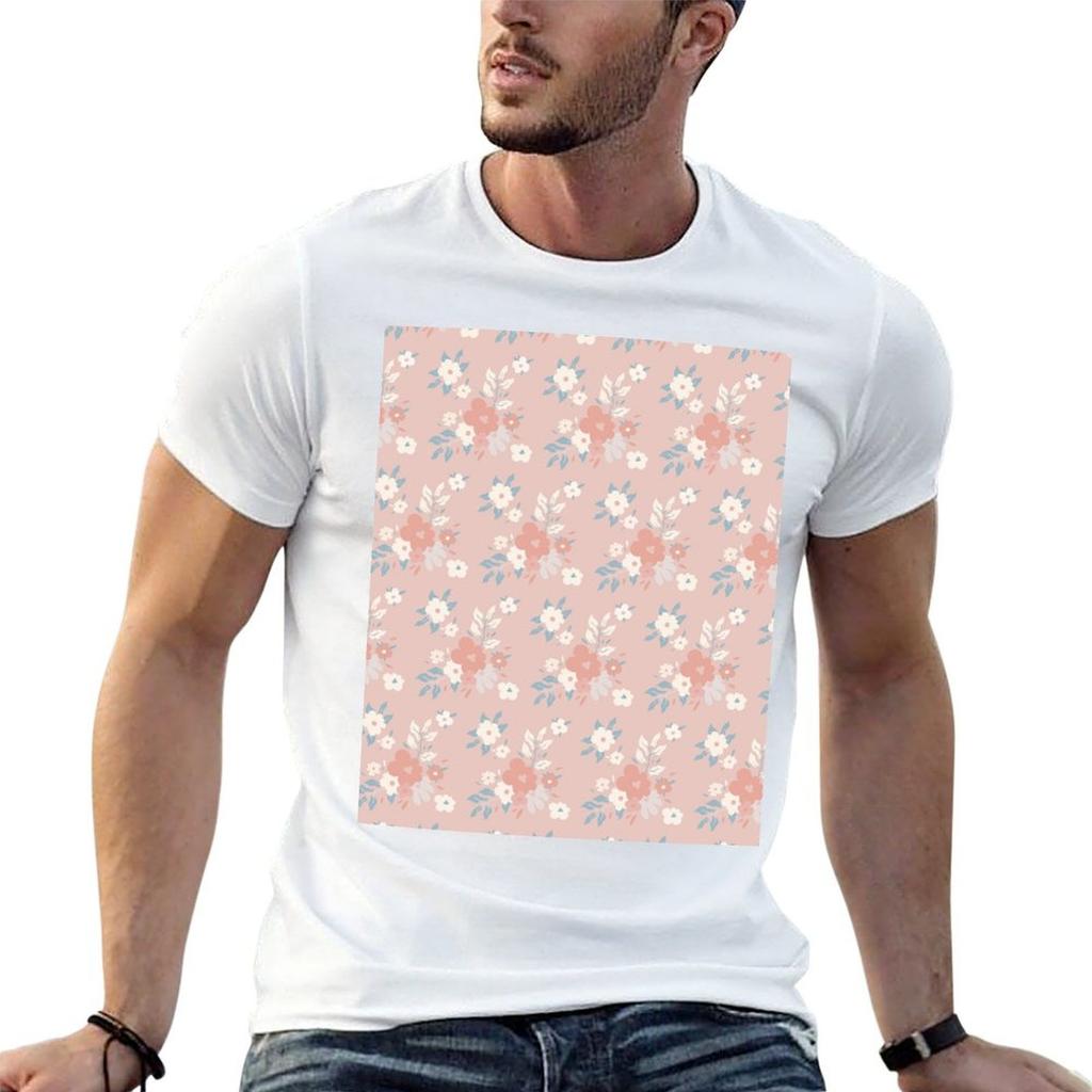 floral pattern TShirt Casual Fashion Short Sleeve Cotton TShirt