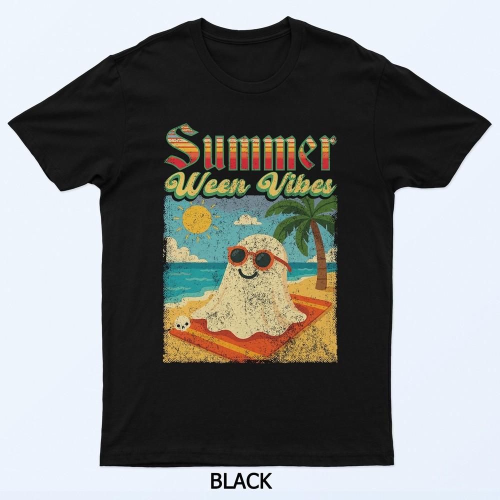 

Summerween Vibes Ghost Funny Summer Halloween T-Shirt 3XL