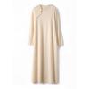 Women's Cashmere Dress Qinghe Cashmere 70% Wool 30% Cashmere Women's Autumn and Winter Cashmere Dress Soft and Warm
