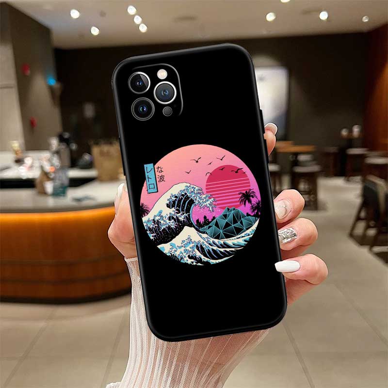 UP32 Great Wave off Kanagawa New High-End Shell Phone Case for iPhone SE X XS XR 16E 17 11 Pro Max 8 7 6 6s Plus Air