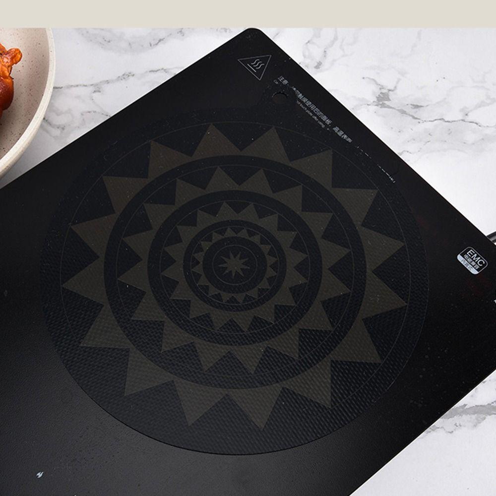 Silicone Induction Cooker Pad Black Table Placemat High Quality Pot Mat  Plate