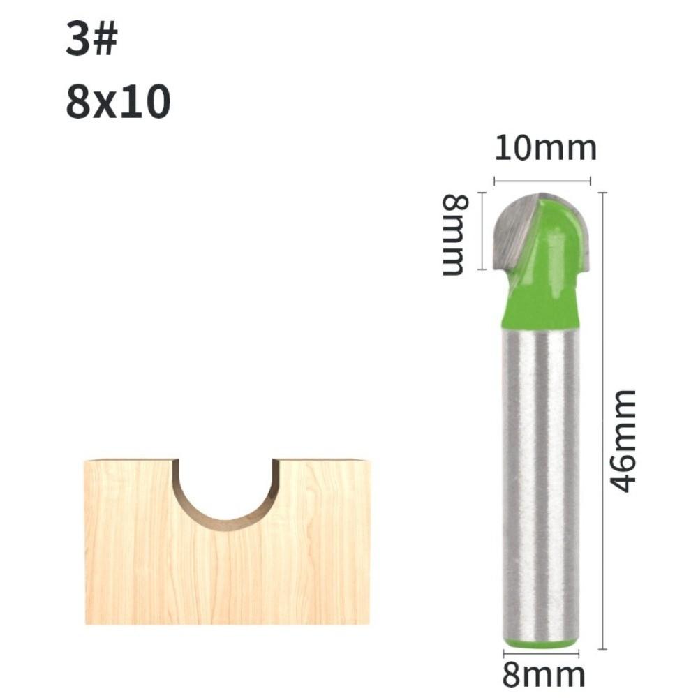 Precision Cutting Ball Nose End Mill Round Nose Cove Router Bit New Wood Carving Bit Wood Working