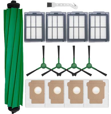 Roomba Roboterstaubsauger Plus 405 505 Kombi Zubehör 1 Hauptbürste 4 Staubbehälter 4 Filter 4 Seitenbürsten und 1 Reinigungsbürste (14-teilig) Kombi-/Plus-Set Pinsel, Beutel, Filter,