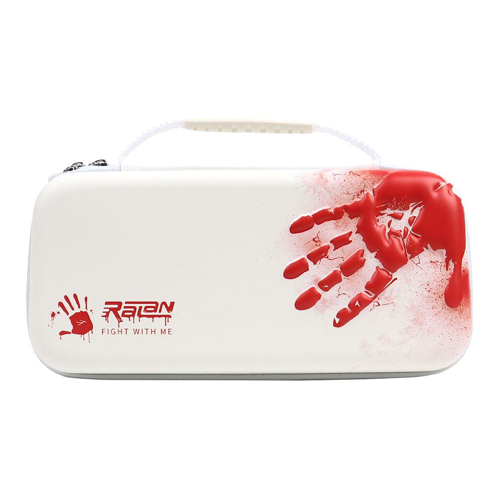 

For NS2 Handprint Storage Bag Waterproof Game Console Storage Bag Anti-Scratch PU Protective Case Travel Console Protect Handbag