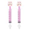 2pcs Baby Nasal Irrigator Cartoon Shaped Syringe Type Silicone Infant Nose Cleaner Rinsing Device