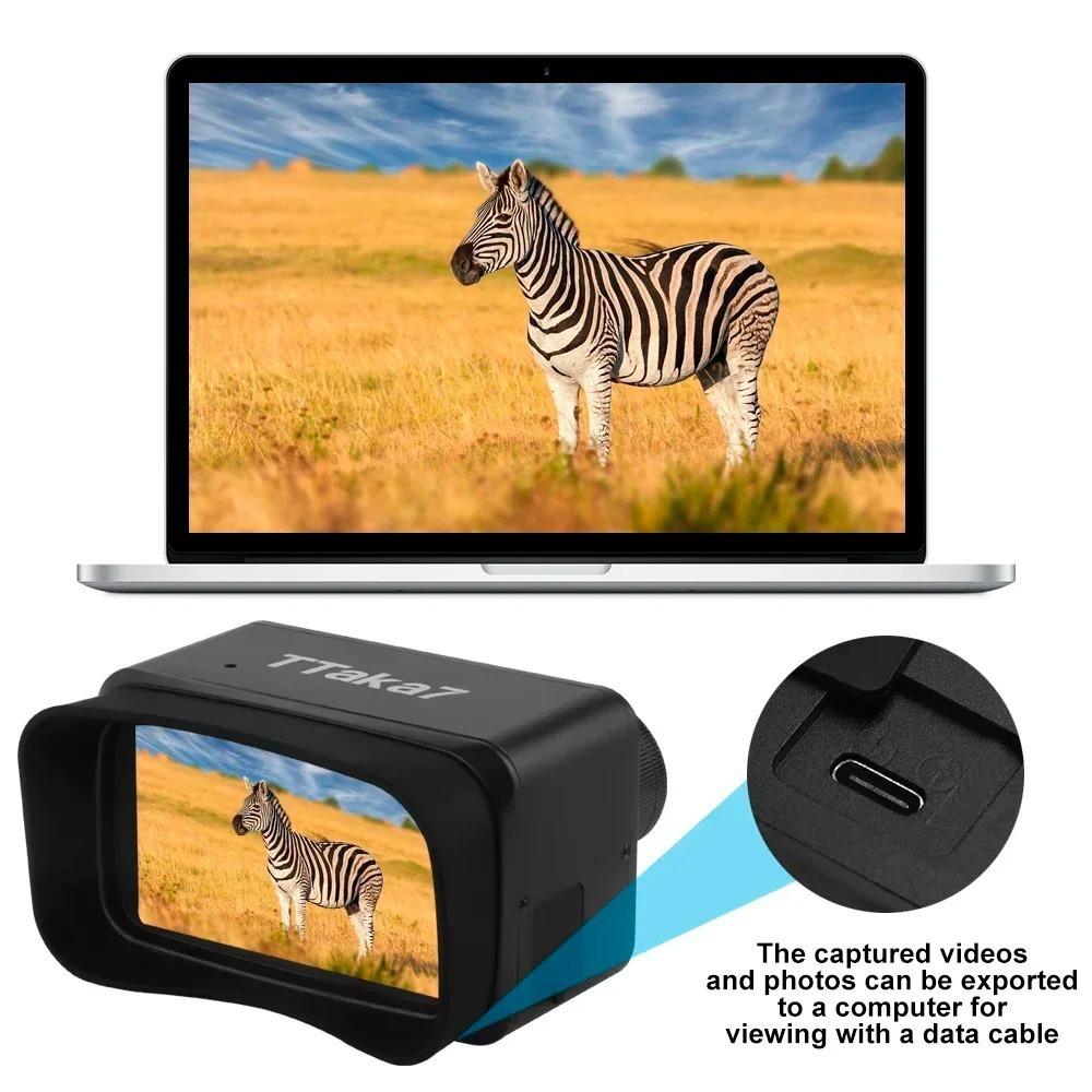 1080P HD Telescope Night Vision Binocular Device 5X Binocular Day Night Use Photo Video Taking Digital Zoom For Hunting