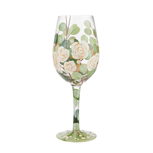 Enesco Lolita Wine Glass Bouquet In Bloom 6010661