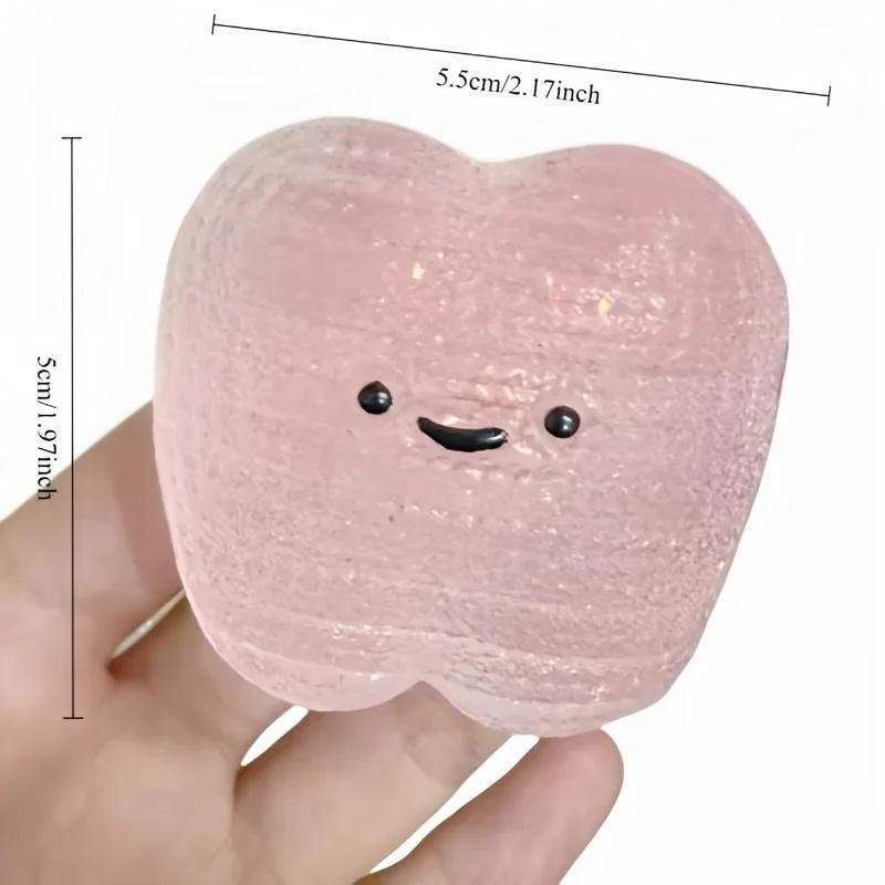 Squishy Teeth Fidget Toy Cube Anti Stress Squeeze Toy Kids Adults Party Gifts Slow Rise Toy Autism ADHD Sensory Anxiety Therapy