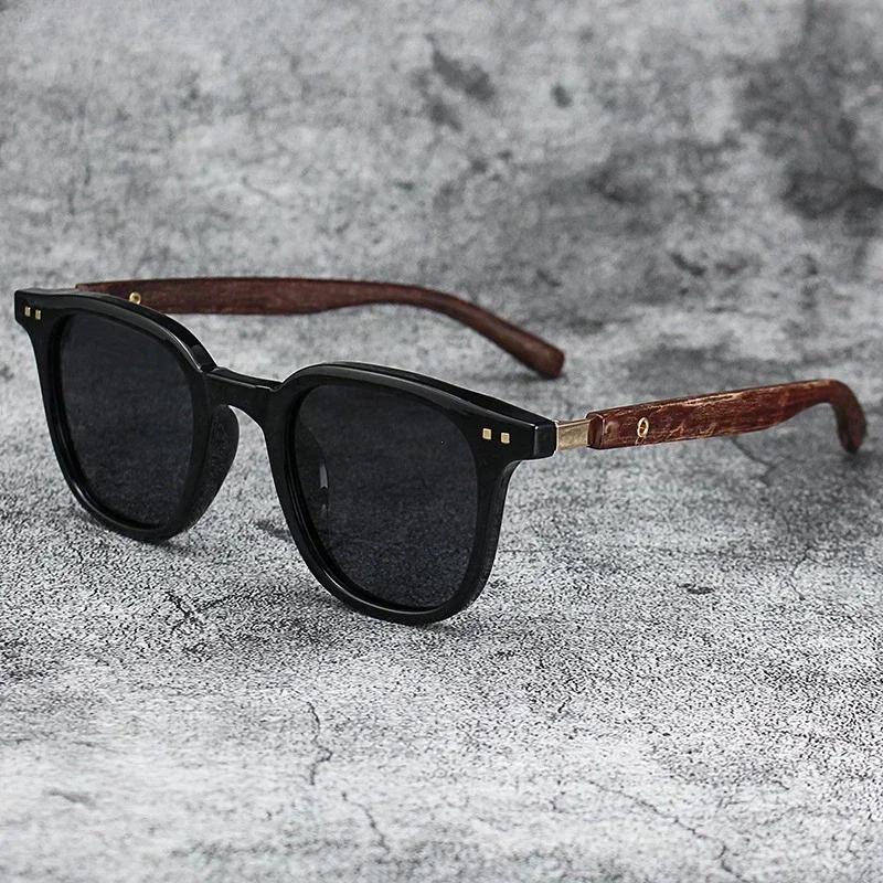 Sunglasses for Men Women s Trendy Retro Wood Grain UV Protection Eyewear Cycling Outdoor Street Photography
