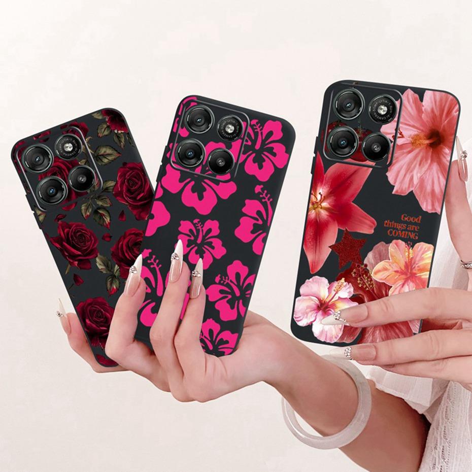 Cute Printing Phone Case For Motorola Moto G67 Power / G57 Power 5G Soft Black Silicone Cases For MOTO G67Power Covers Bumpers