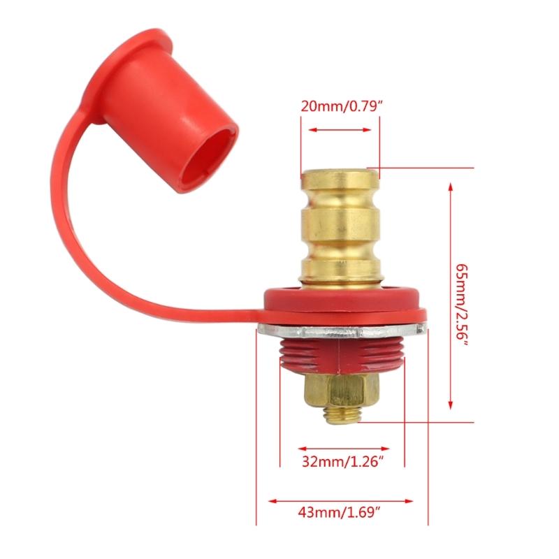 250A DC12V Car Battery Power Junction Jumper Connector Terminal 3/8 inch Studs