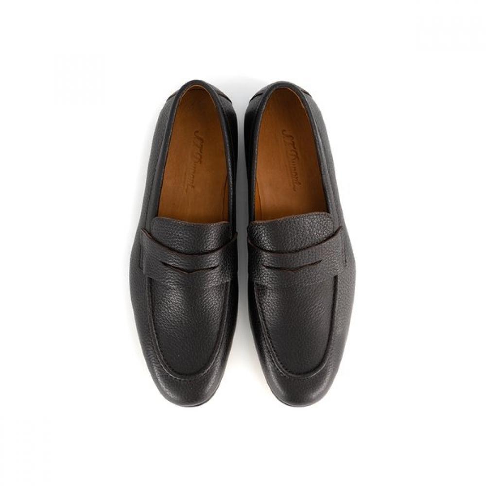 S.t. Dupont Soft Leather Shrunken Leather Penny Loafer Pe5fmf2lf243pbr