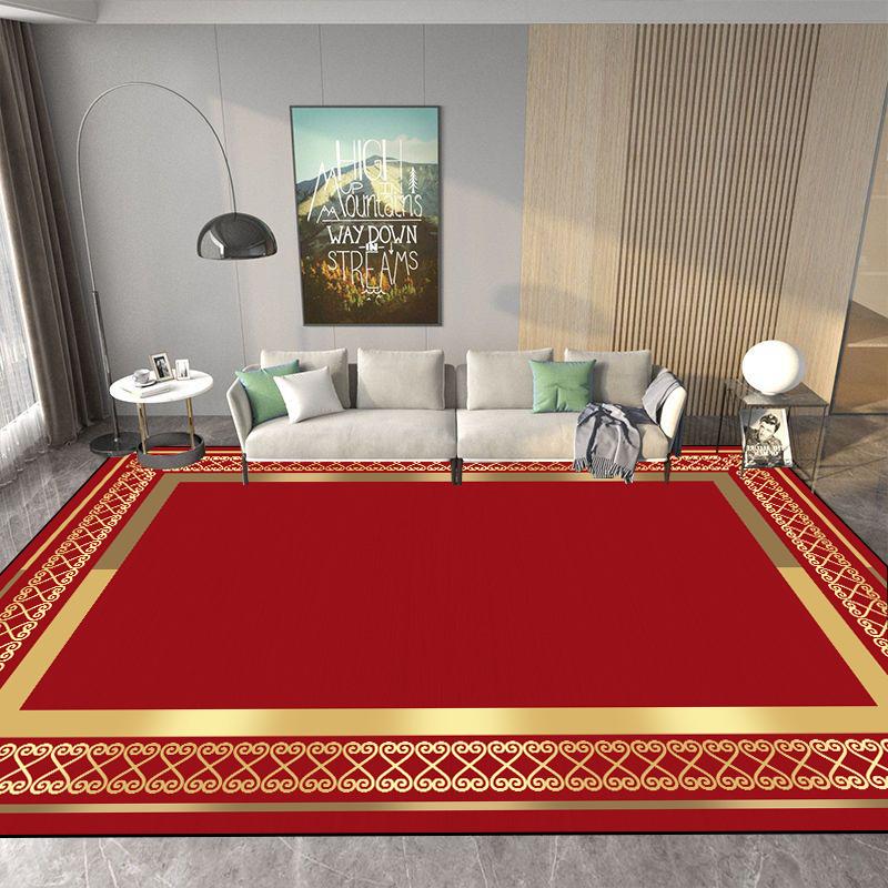 Modern Living Room Carpets Luxury Golden Decoration Carpet Hall Sofa Area Large Rug Bedroom Cloakroom Home Soft Mat Customizable