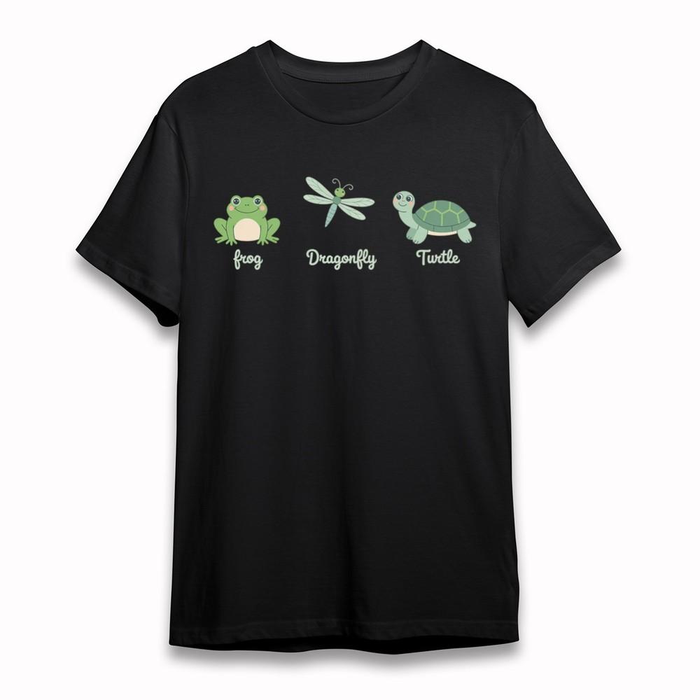 

Women s Plus Size Classic T-Shirt Colorful Frog Insect Turtle Animal Cotton Tee S