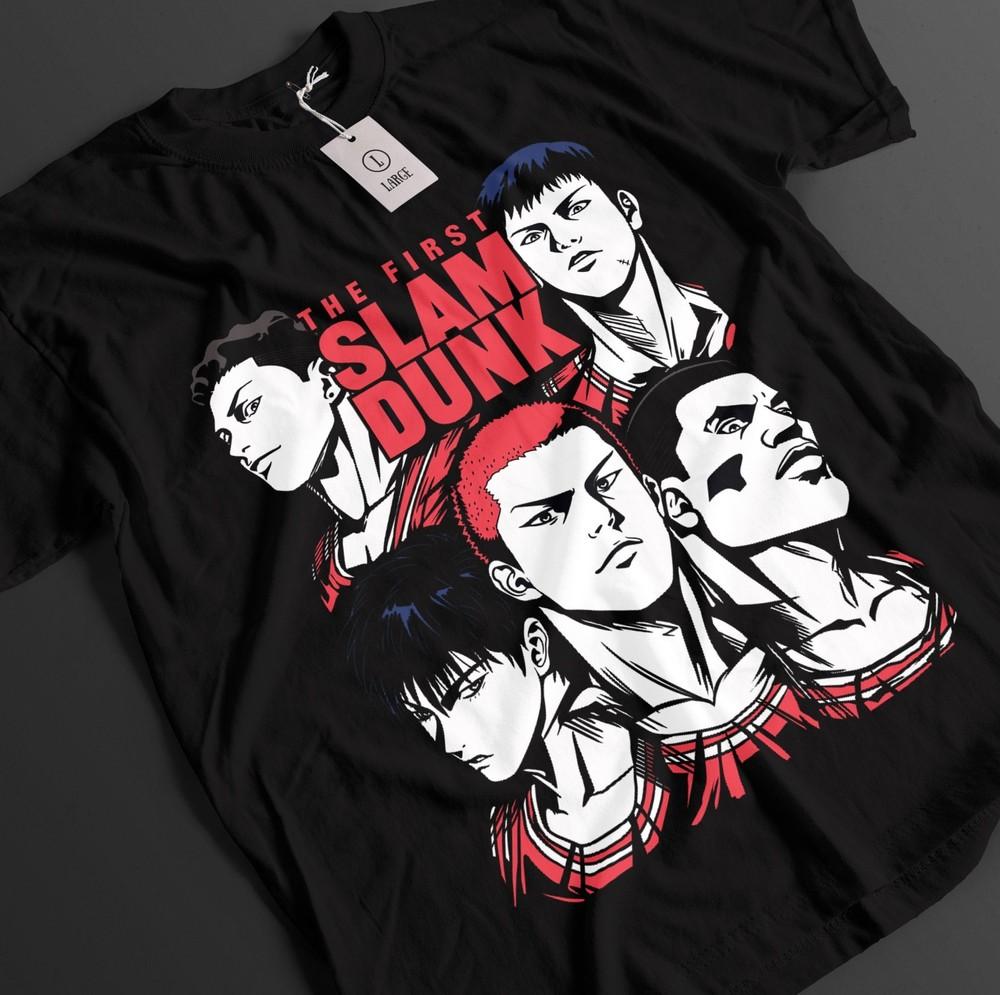 

Slam Dunk Shirt Sakuragi Tshirt Rukawa T-Shirt Akagi Top Basketball Anime Tee XL