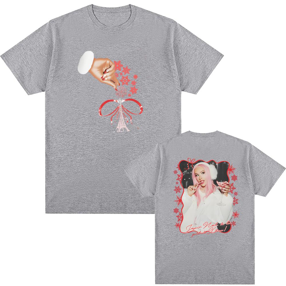 Vánoce v Paříži Grafické tričko Letní ležérní Christina Aguilera Vysoce kvalitní tričko Bavlna Kulatý výstřih Topy