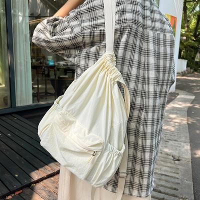 Schoolbag1011 Autumn New Simple and Lightweight Commuter Backpack Bundle Pocket Leisure Sports Backpack Male and Female Student Backpack