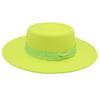 Popular Top Hat Versatile Bow Dome Convex Top Big Brim Fashion Casual Woolen Felt Hat Top Hat Hat