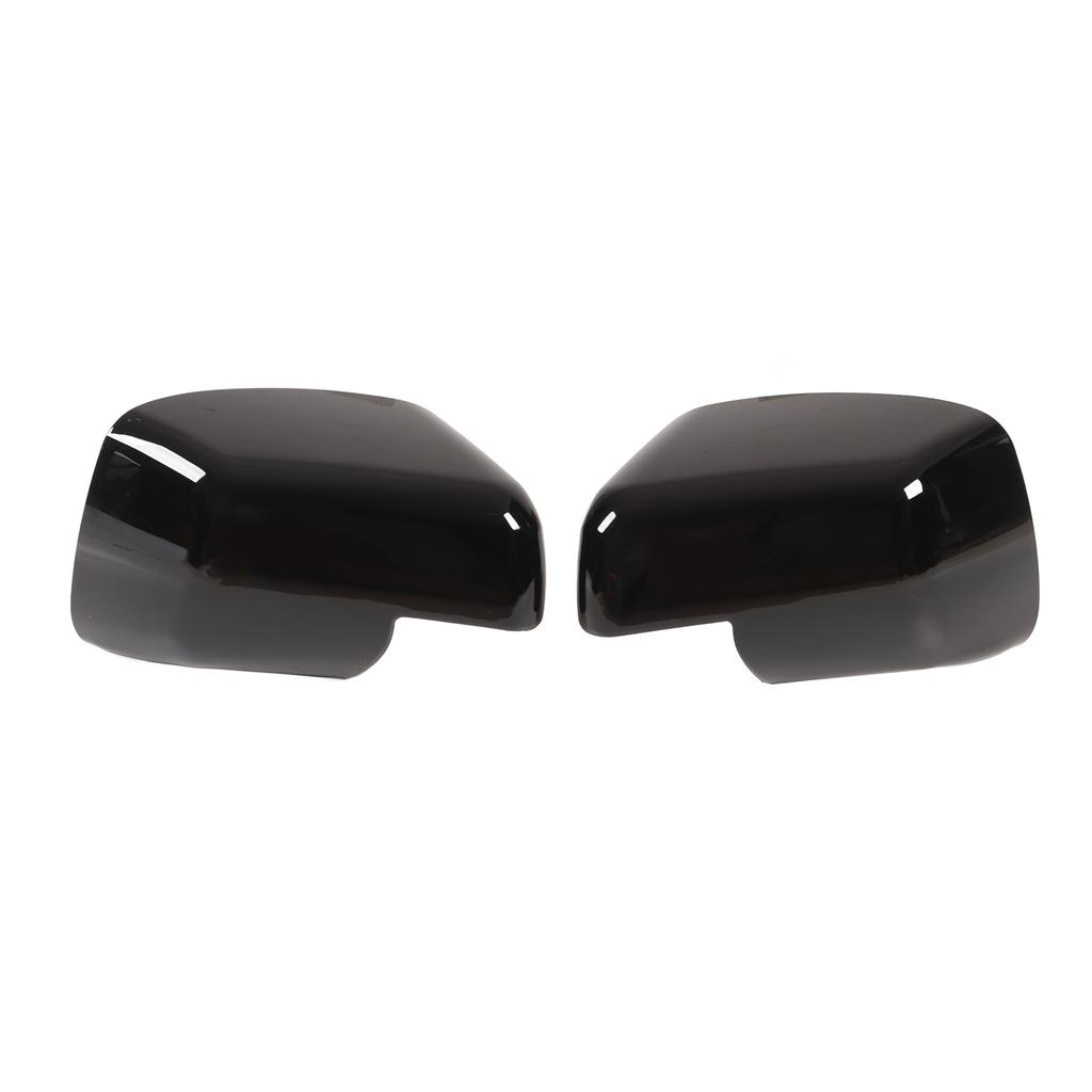 1 Pair Door Rear View Mirror Cover Side Glossy Black Wing Mirror Cap Replacement For Land Rover