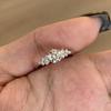 Broken diamonds burst sparkling galaxy ring women's light luxury high-end design sense