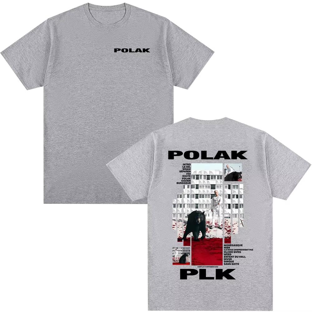 

Rapper Plk Polak Graphic Tshirt Men Women Fashion Pop Music Tshirts Male Casual Cotton T Shirts Vintage Hip Hop Streetwear S