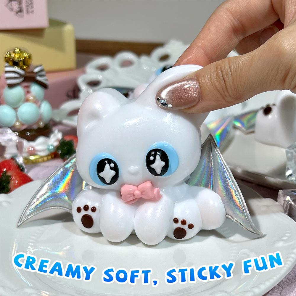 Toothless Food-Grade Silicone Taba Squishy, Office Stress Relief Creamy Soft Handmade Squeeze Toy, Christmas Halloween Gift