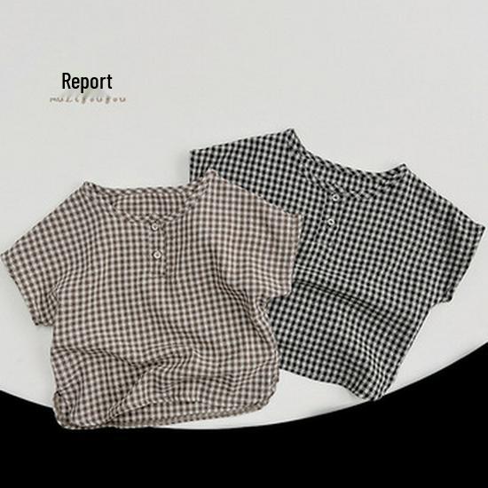 Children's Summer Cotton Short-Sleeve Polo - Korean Style Versatile Trendy Tee for Boys and Girls